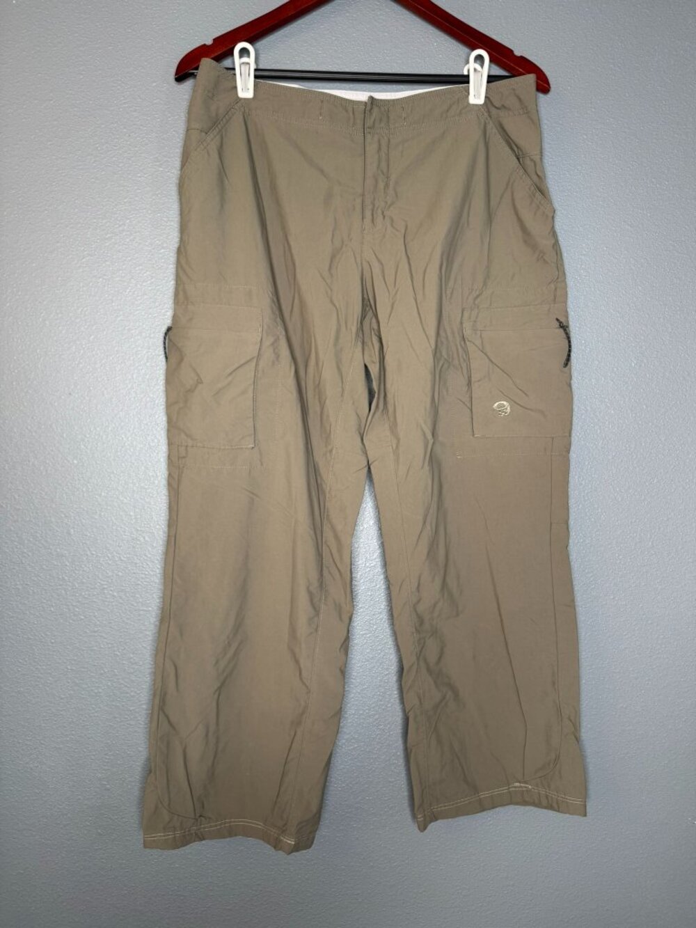 Mountain Hardwear Cargo Hiking Pants Womens 10 Short Olive Khaki Outdoor